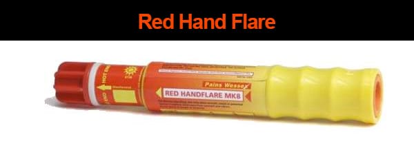 Red hand flare