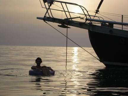 anchored in Corsica